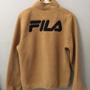Sherpa FILA half zip sweater